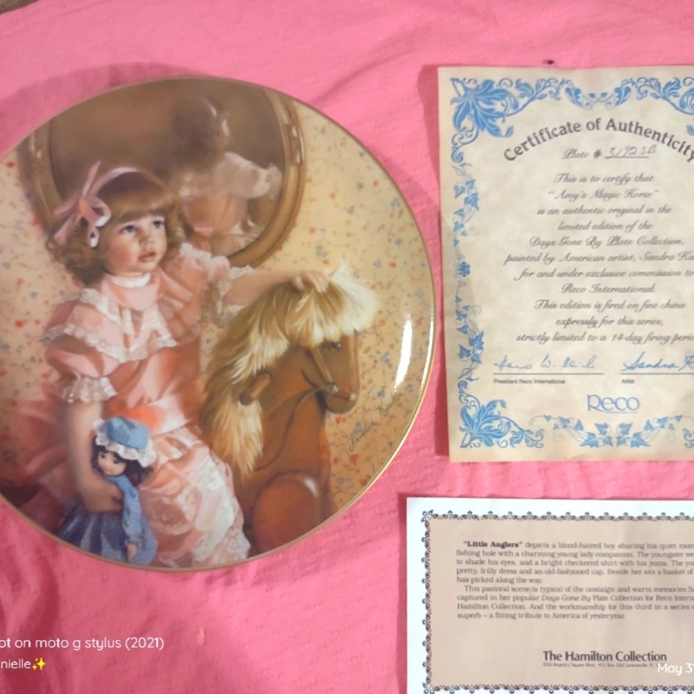 The little angler Hamilton collection plate